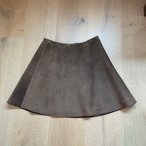 Vintage brown suede miniskirt size 7/8